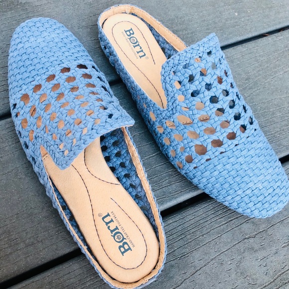 Born Shoes - BORN Cameo comfort woven mules SZ 8